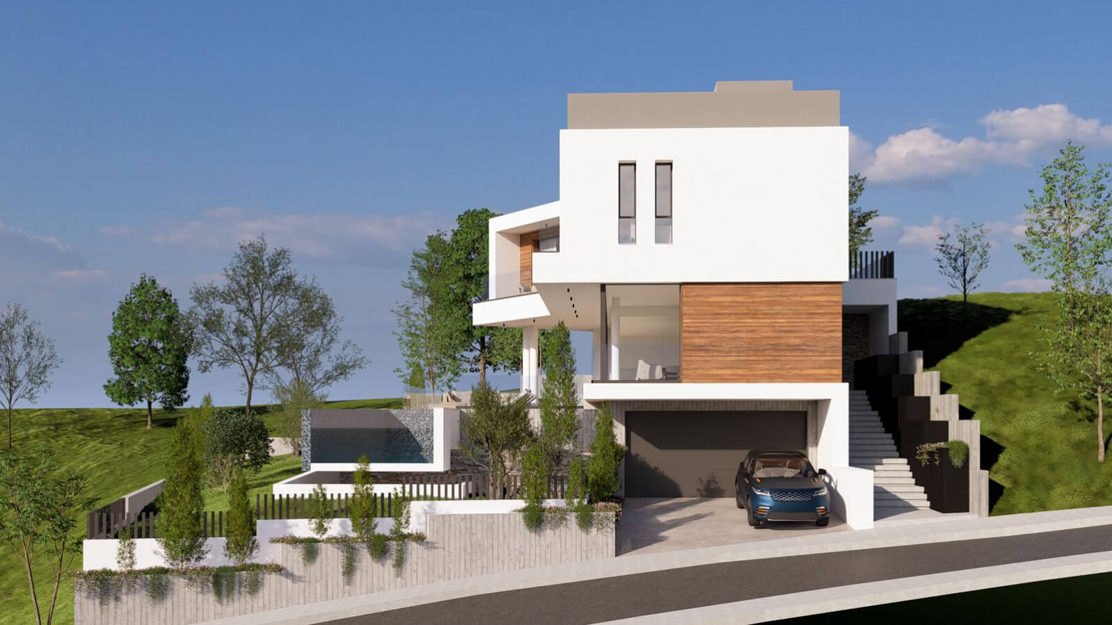 Architectural rendering of the Tala residential project by George Alichanides.