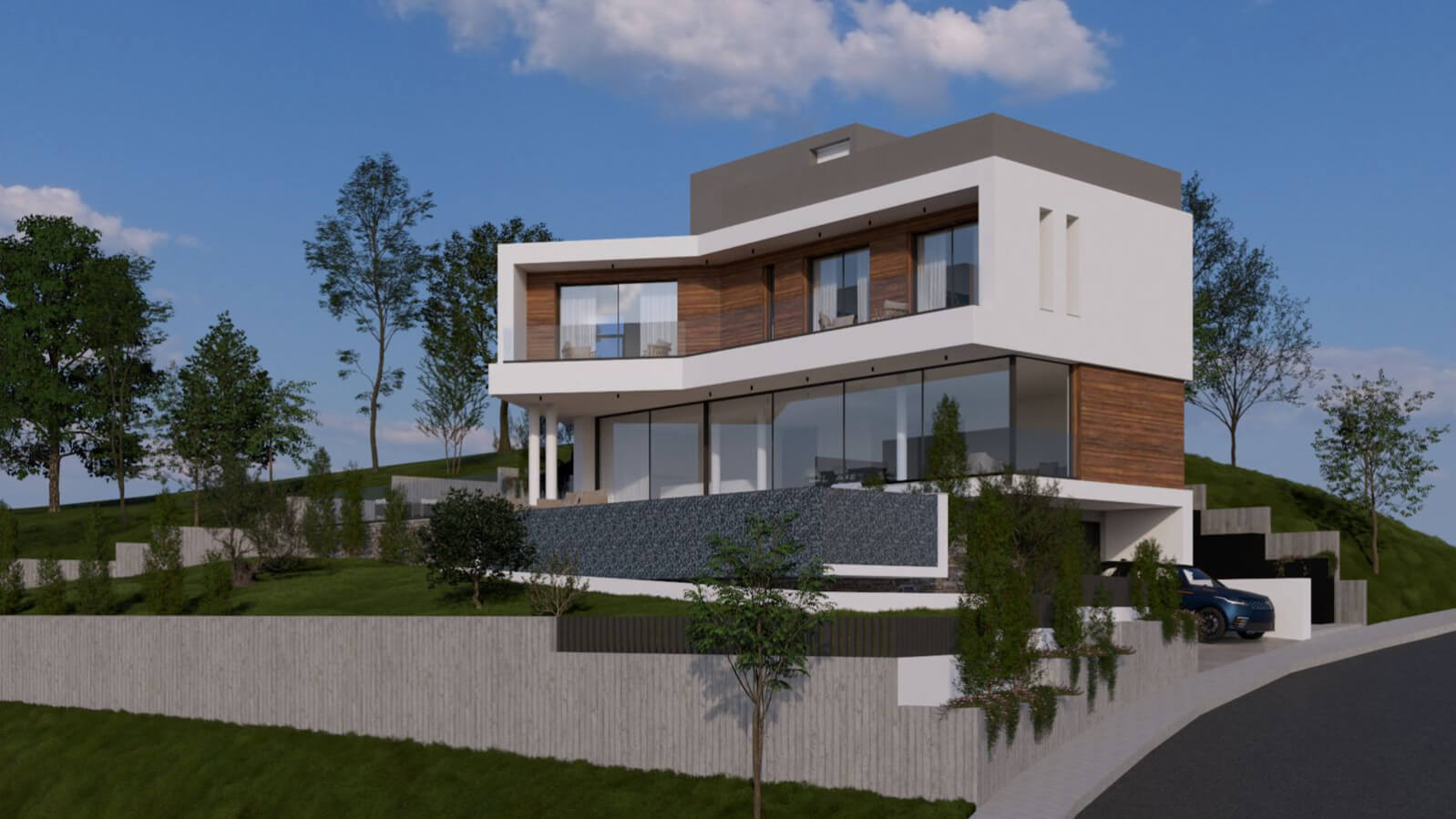 Architectural rendering of the Tala residential project by George Alichanides.