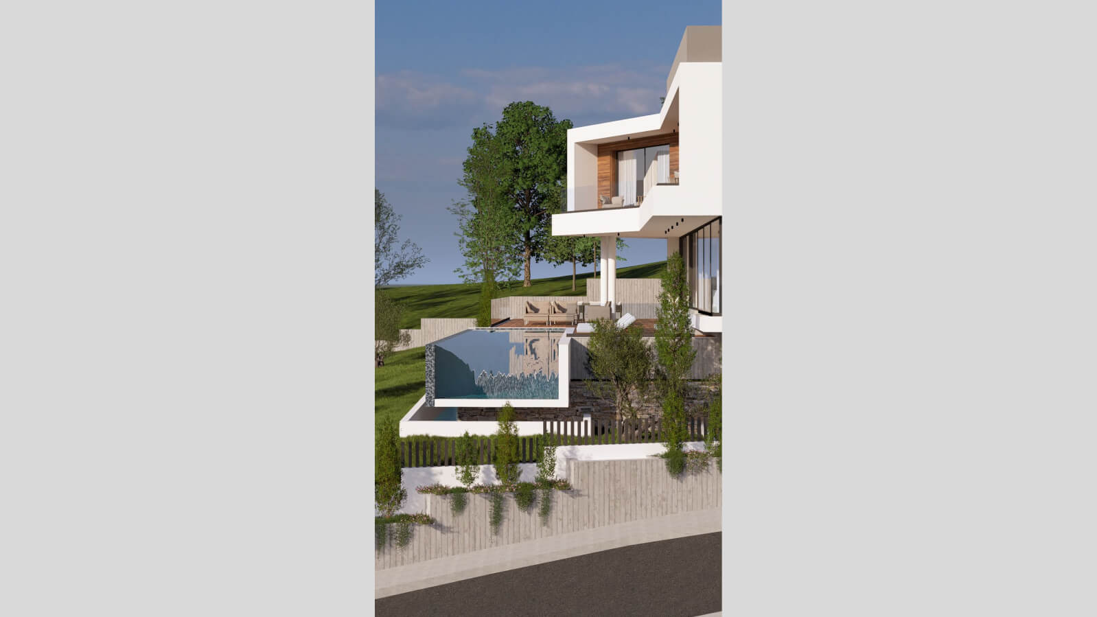 Architectural rendering of the Tala residential project by George Alichanides.